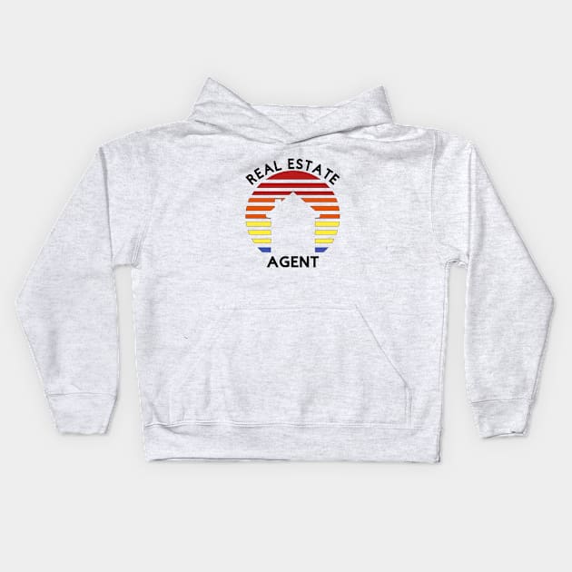 Real Estate Agent Sunrise Kids Hoodie by Top TeeShop